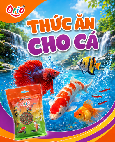 Thức Ăn Cá Cảnh Orio – Dinh Dưỡng Cho Cá Khỏe, Lên Màu Đẹp