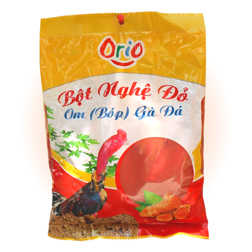 Bột nghệ đỏ bóp gà đá Orio giúp gà đỏ da săn cơ