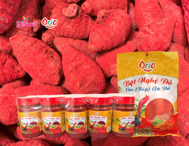 Nghệ đỏ nguyên chất cho gà đá