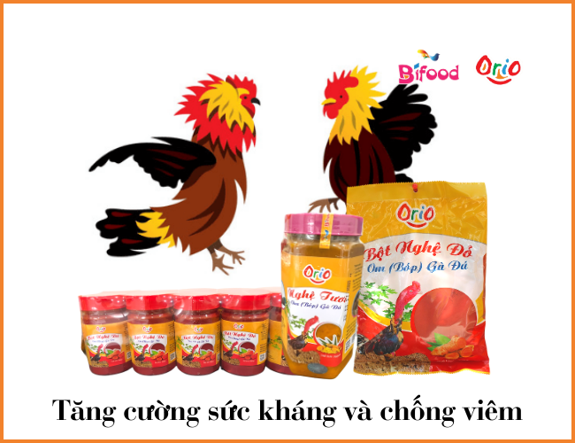 nghệ tươi bóp cho Gà Đá