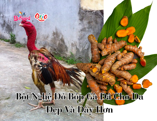 Bột nghệ đỏ bóp gà đá cho da