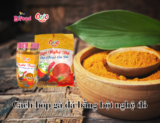 Bột nghệ đỏ bóp gà đá cho da